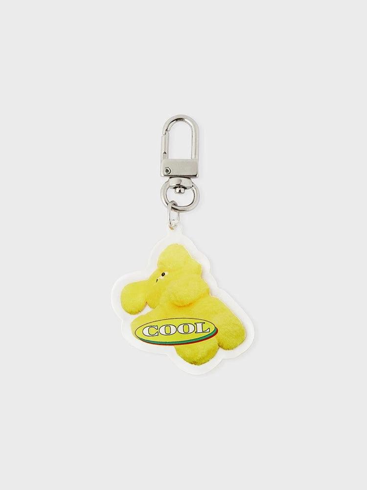 Wasabi Bear Acrylic Keyring - Smirk Tad Bear