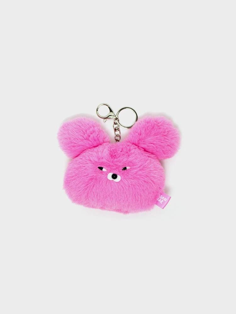 Wasabi Bear Face Doll Keyring - Pingsabi Bear