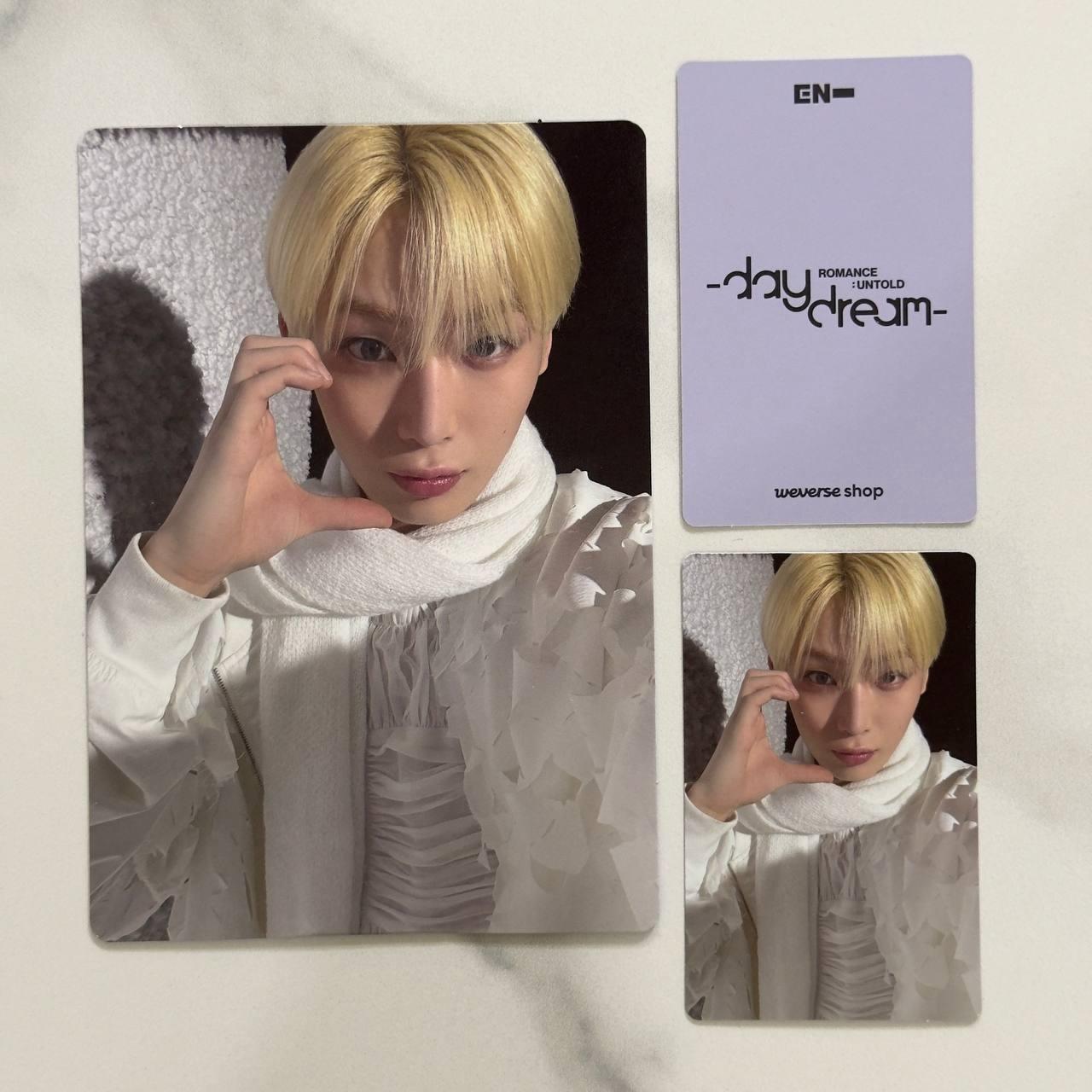 Sunoo Enhypen "Romance : Untold - Daydream" Official Photocard + Photo frame