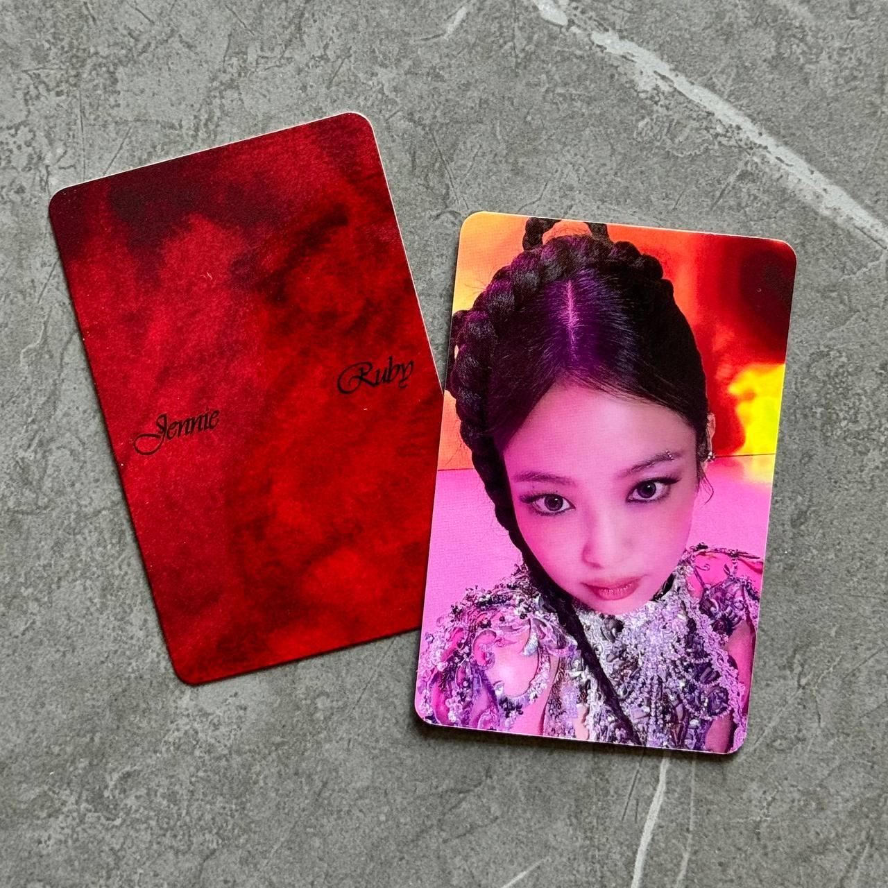 JENNIE  The 1st Studio Album "Ruby" Apple Music PreOrder Photocard