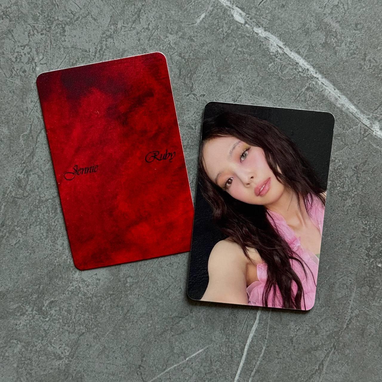 JENNIE  The 1st Studio Album "Ruby" Apple Music PreOrder Photocard