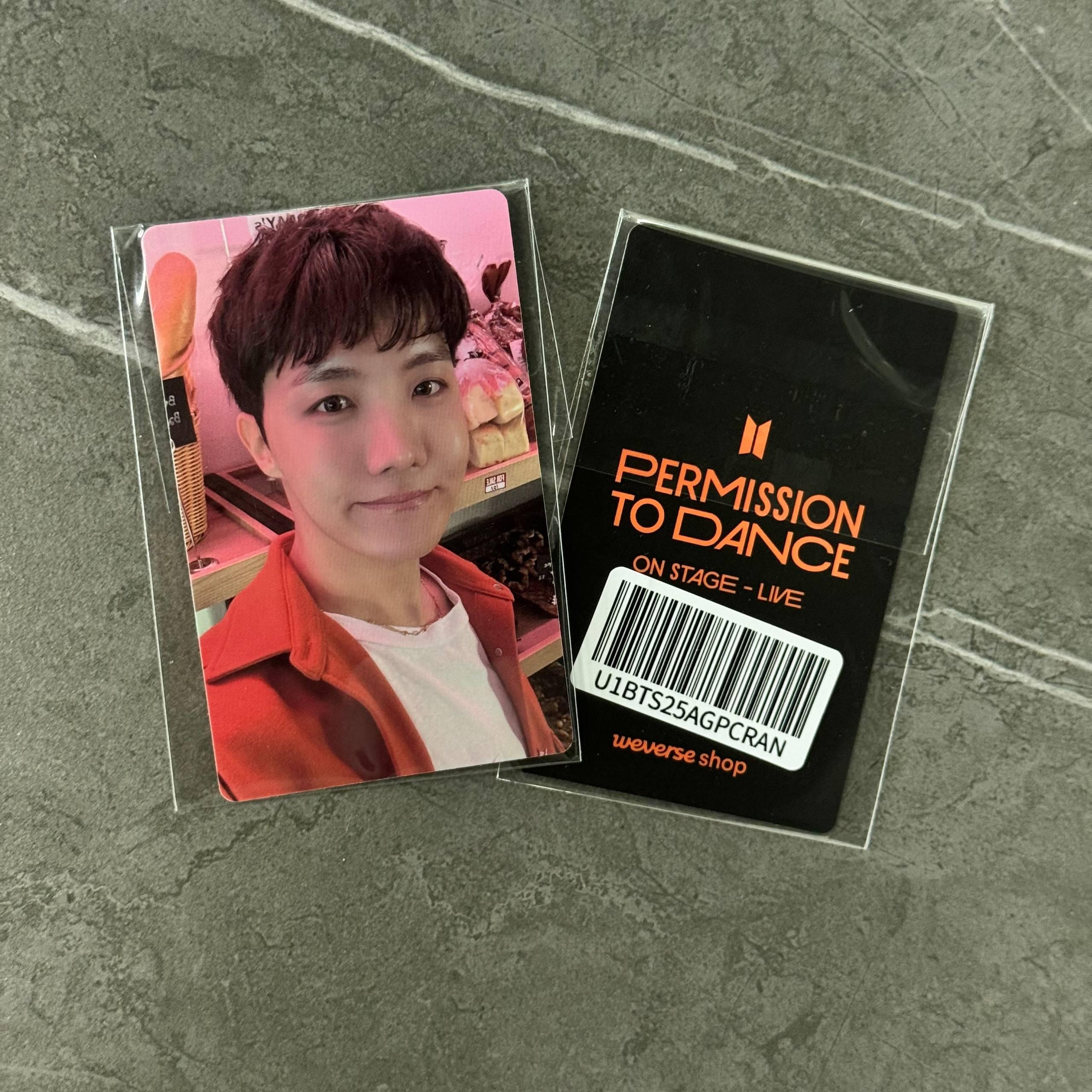 J-Hope BTS Permission to dance On stage - Live Pre-Order Weverse shop Official Photocard