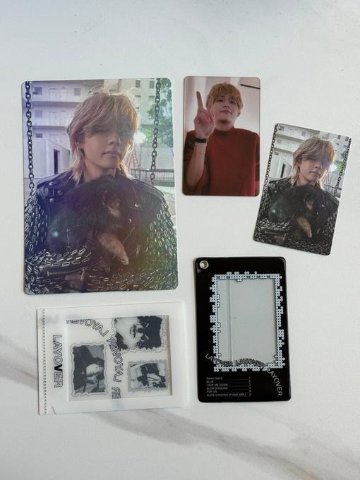 V BTS Layover Weverse PVC Photocards set #1