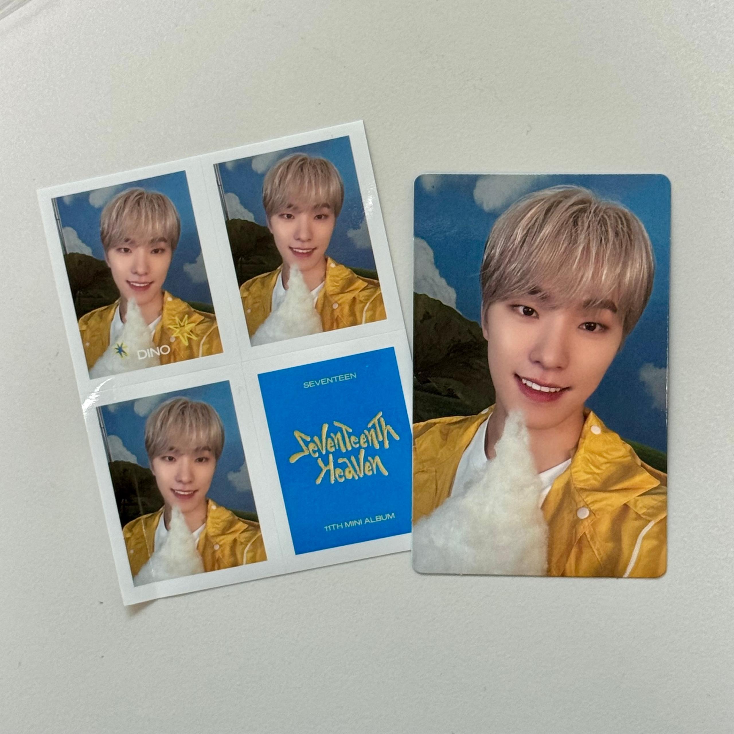 SEVENTEEN Heaven 11TH MINI ALBUM Photocard Dino