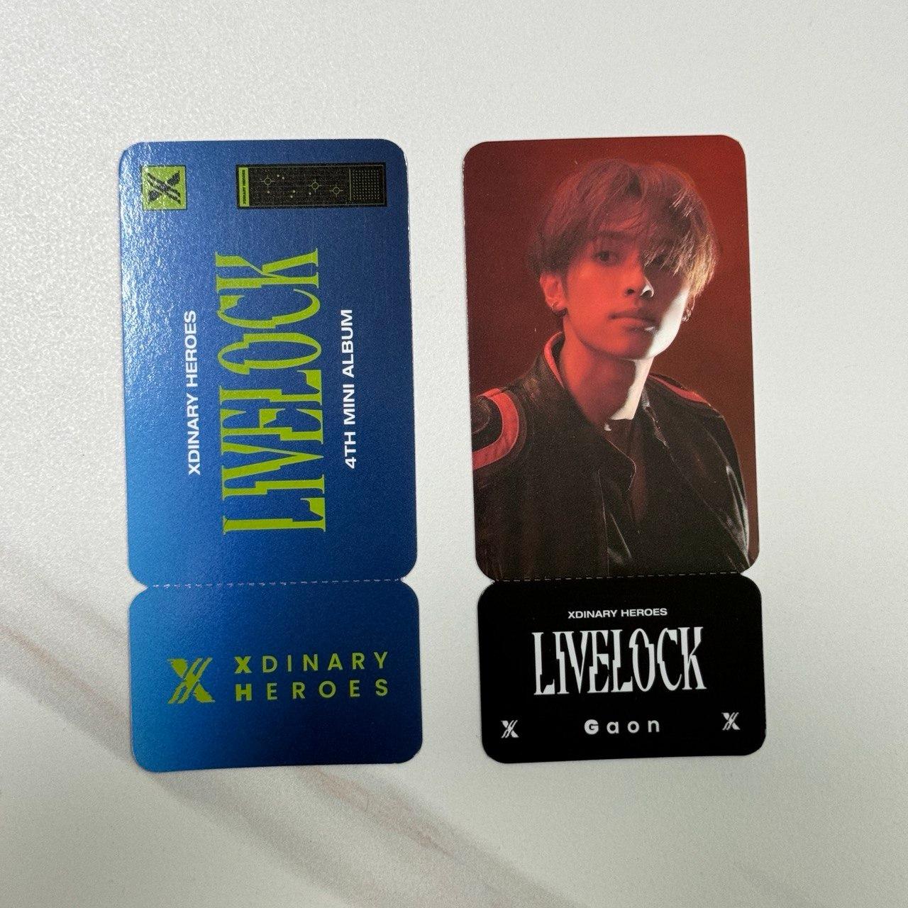 Gaon Xdinary Heroes 4th Album LIVELOCK JYP POB benefit Ticket 