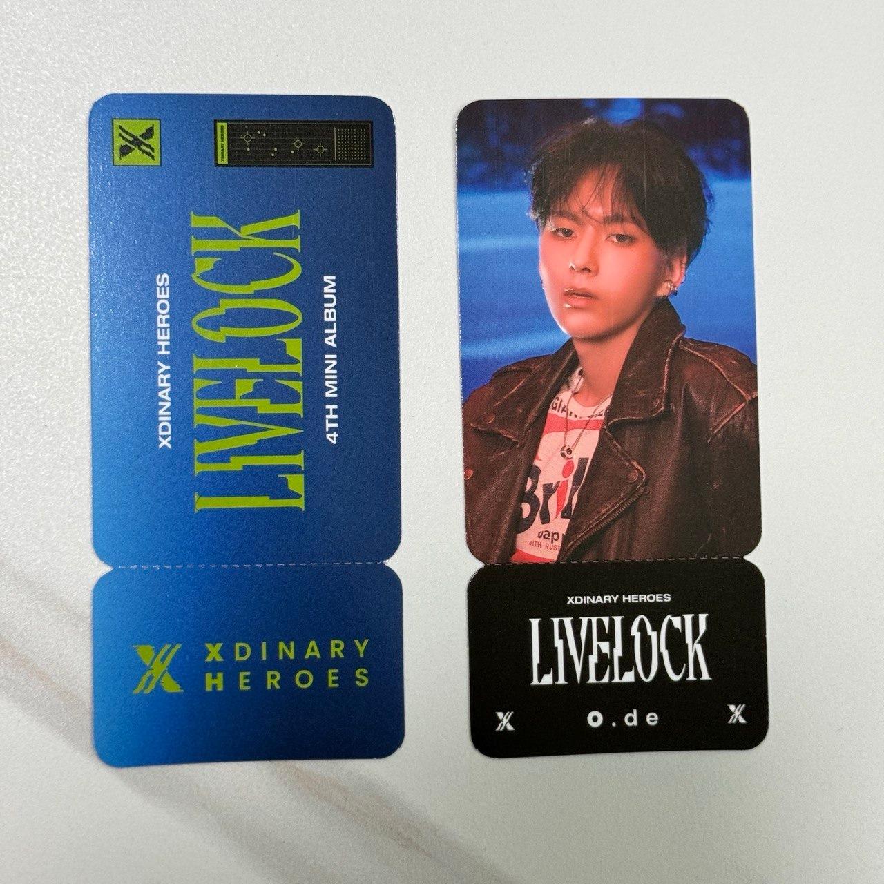 Ode Xdinary Heroes 4th Album LIVELOCK JYP POB benefit Ticket