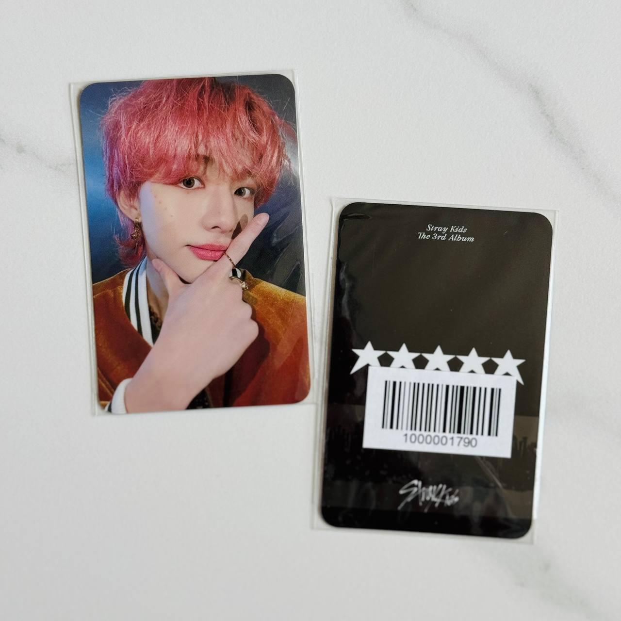 Hyunjin Stray Kids "5-STAR" - JYP Shop Pre-Order Benefit Photocard