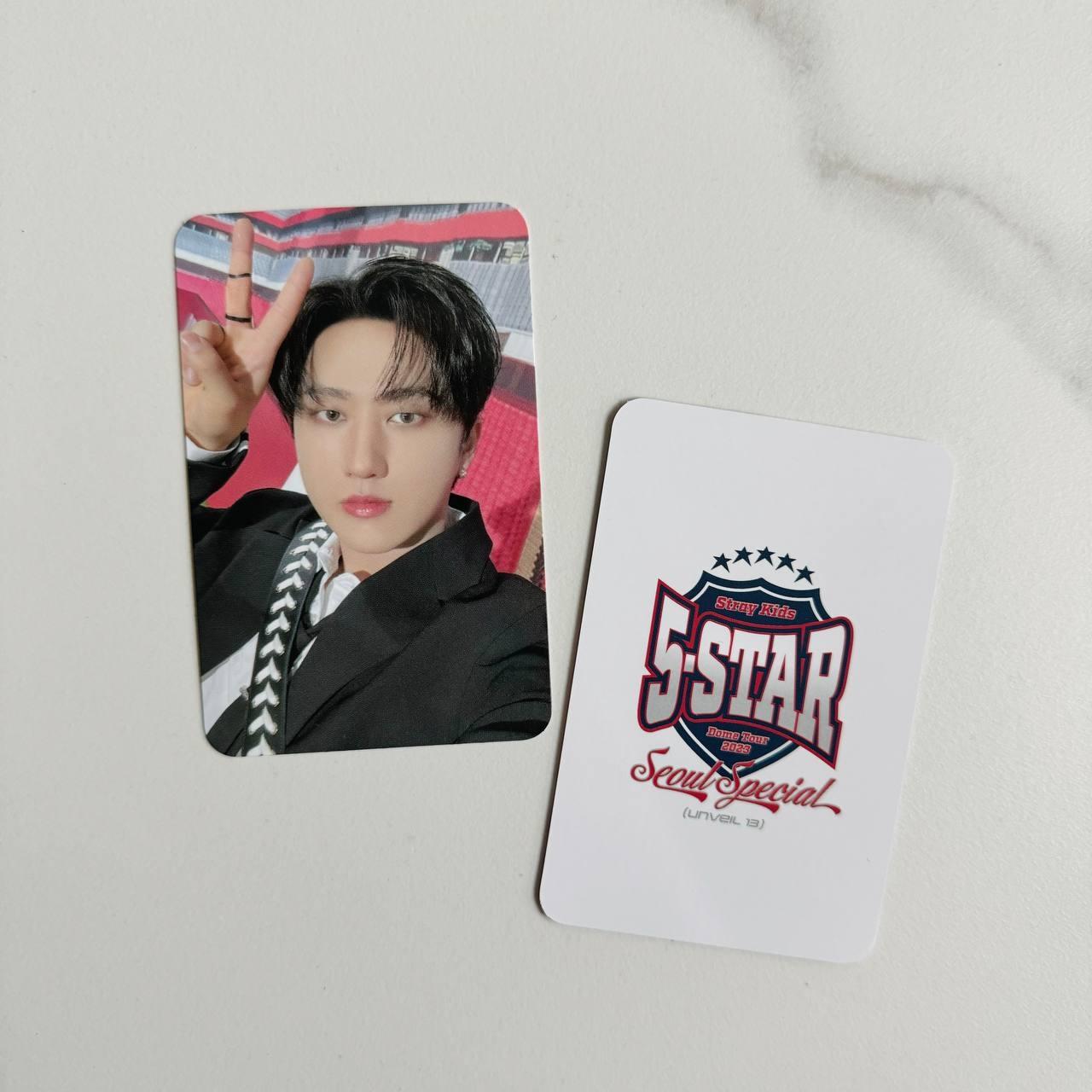Changbin Stray Kids "5-STAR" Dome Tour 2023 SEOUL Special - JYP Shop MD Event Photocard