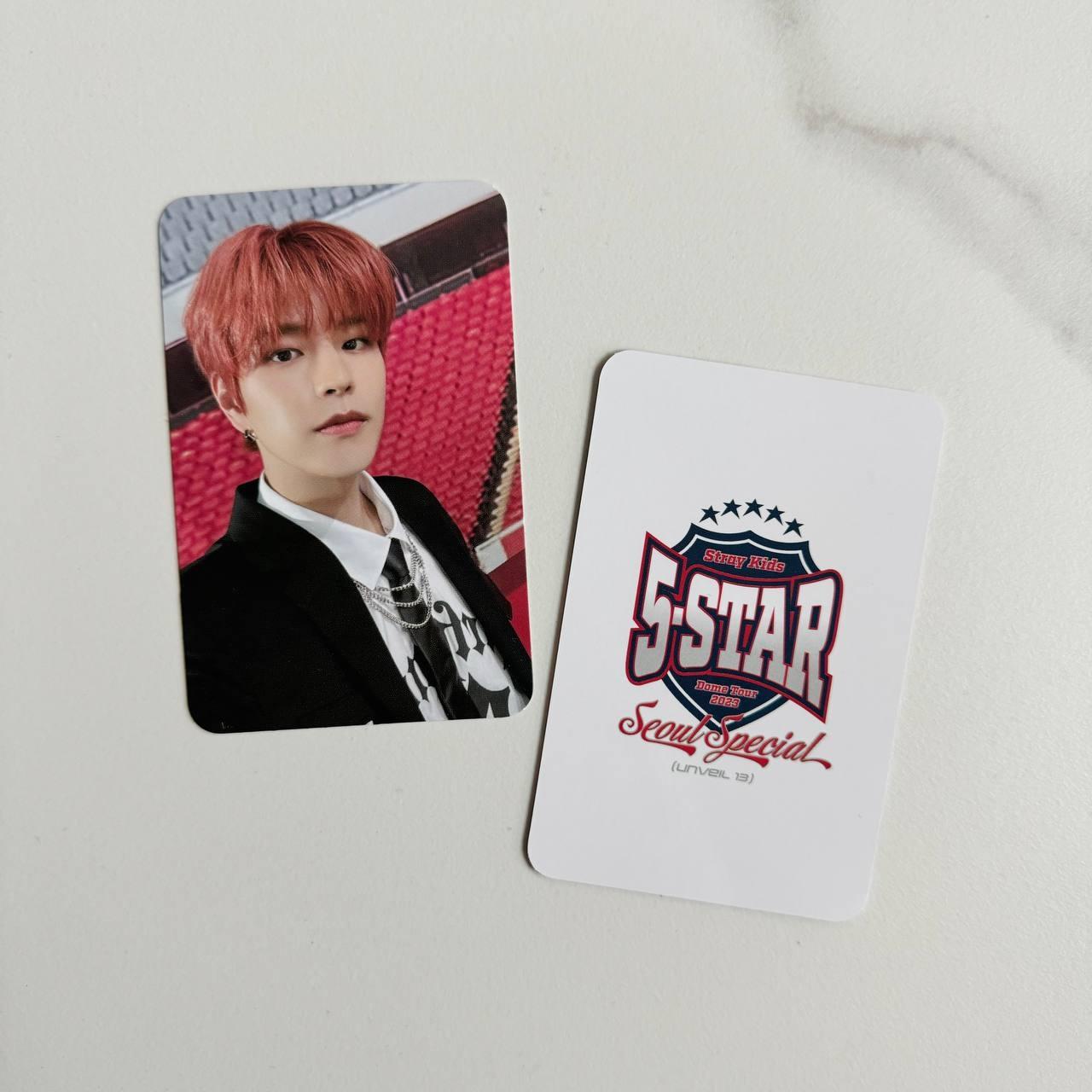 Seungmin Stray Kids "5-STAR" Dome Tour 2023 SEOUL Special - JYP Shop MD Event Photocard