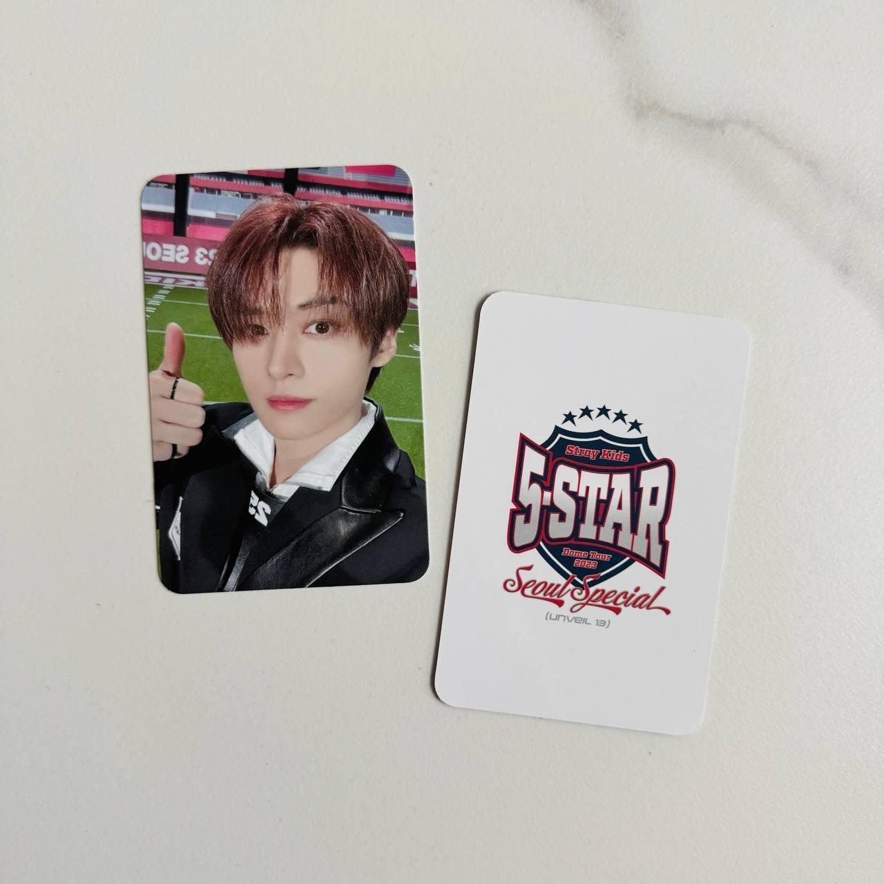 Lee Know Stray Kids "5-STAR" Dome Tour 2023 SEOUL Special - JYP Shop MD Event Photocard