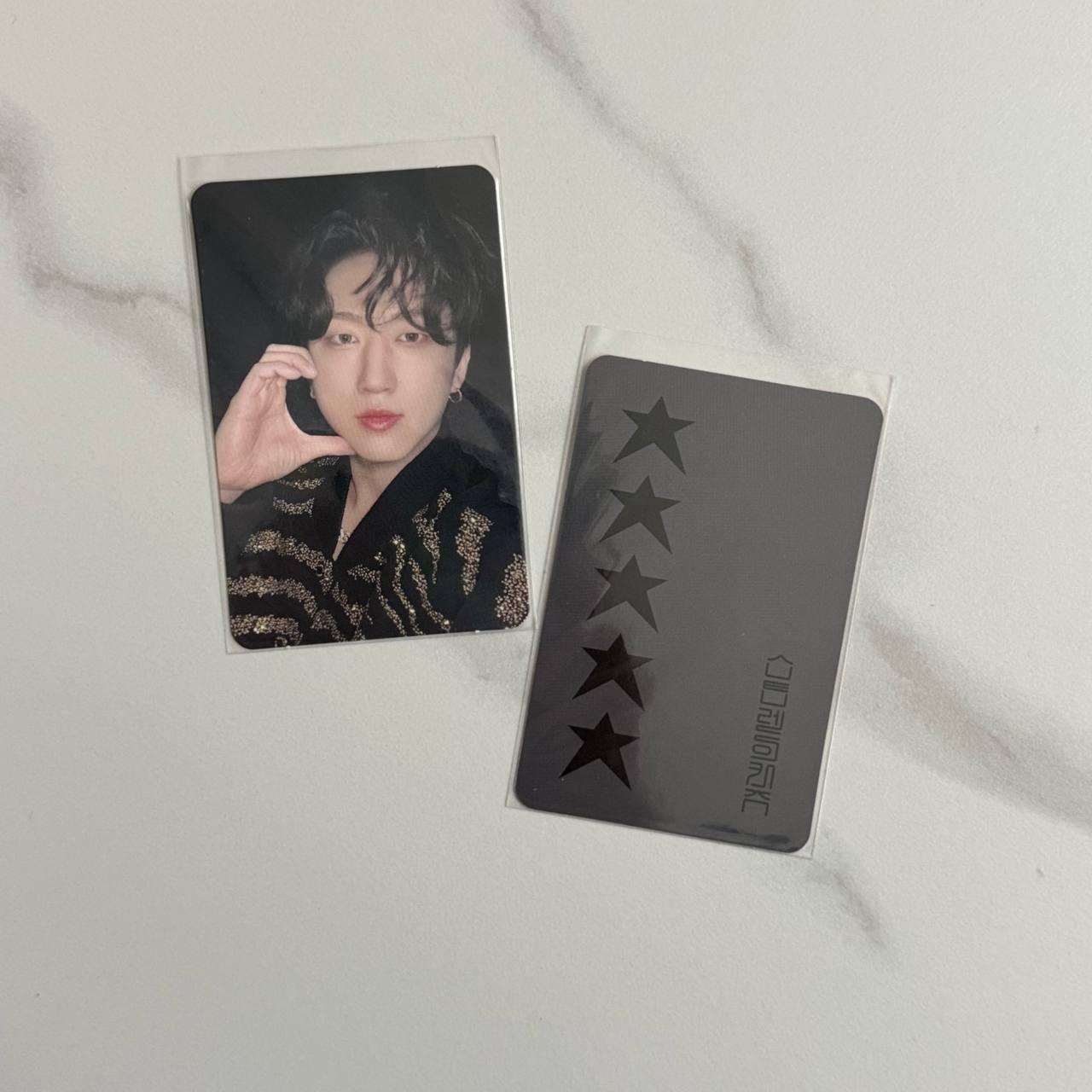 Changbin Stray Kids '5-STAR' Soundwave 1 Round Lucky Draw Event Photo Card (Dark Gray Back)