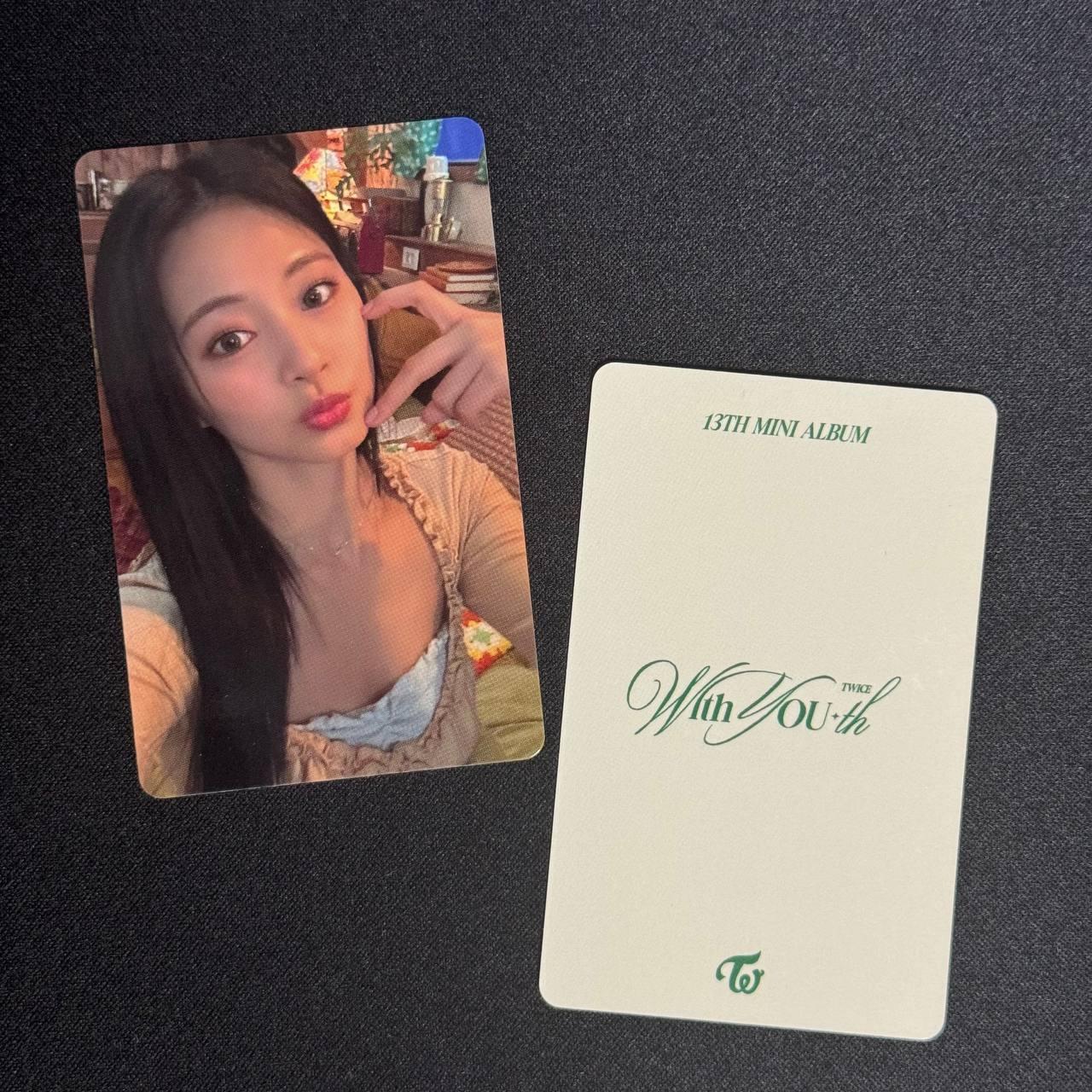 Tzuyu TWICE - With YOU-th 13th Mini EXCLUSIVE OFFICIAL PHOTOCARD