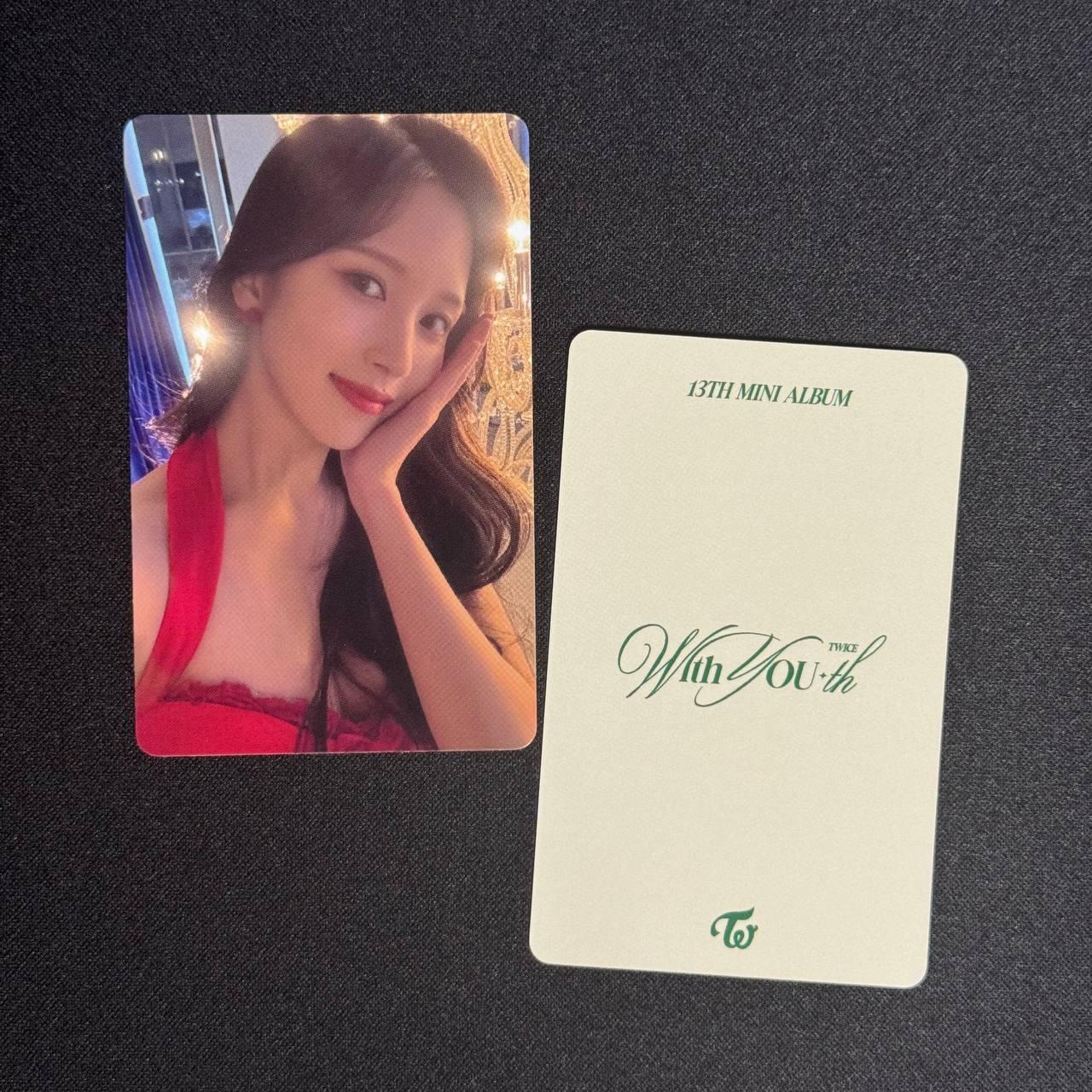 Mina TWICE - With YOU-th 13th Mini EXCLUSIVE OFFICIAL PHOTOCARD