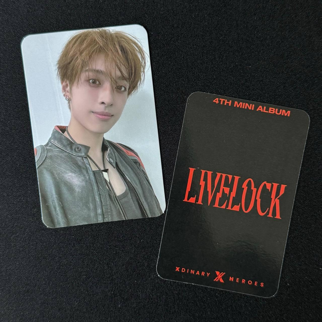 Gaon Xdinary Heroes "Livelock" - JYP Shop Pre-Order Benefit Photocard