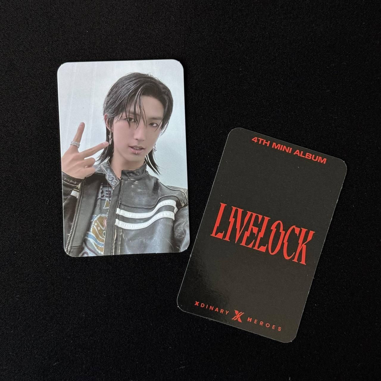 Junhan PT Xdinary Heroes "Livelock" - JYP Shop Pre-Order Benefit Photocard