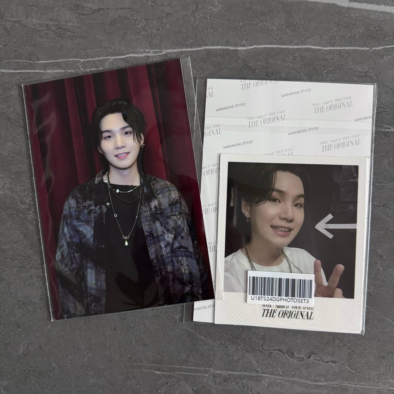 BTS-SUGA | August D Tour 'D-DAY' POB Polaroid + Postcard Photo set