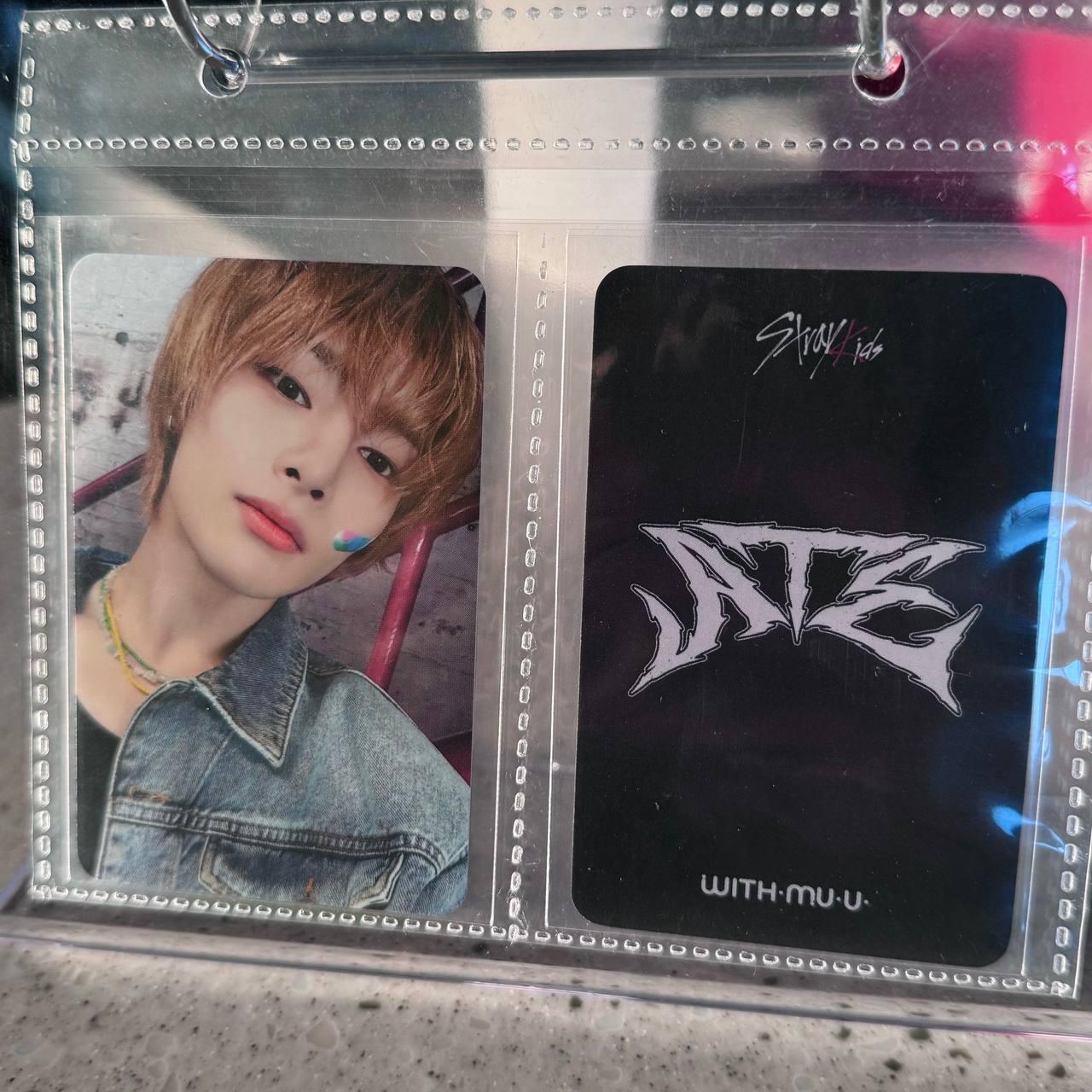 IN Stray Kids Mini Album "ATE" With me u Official Photocard