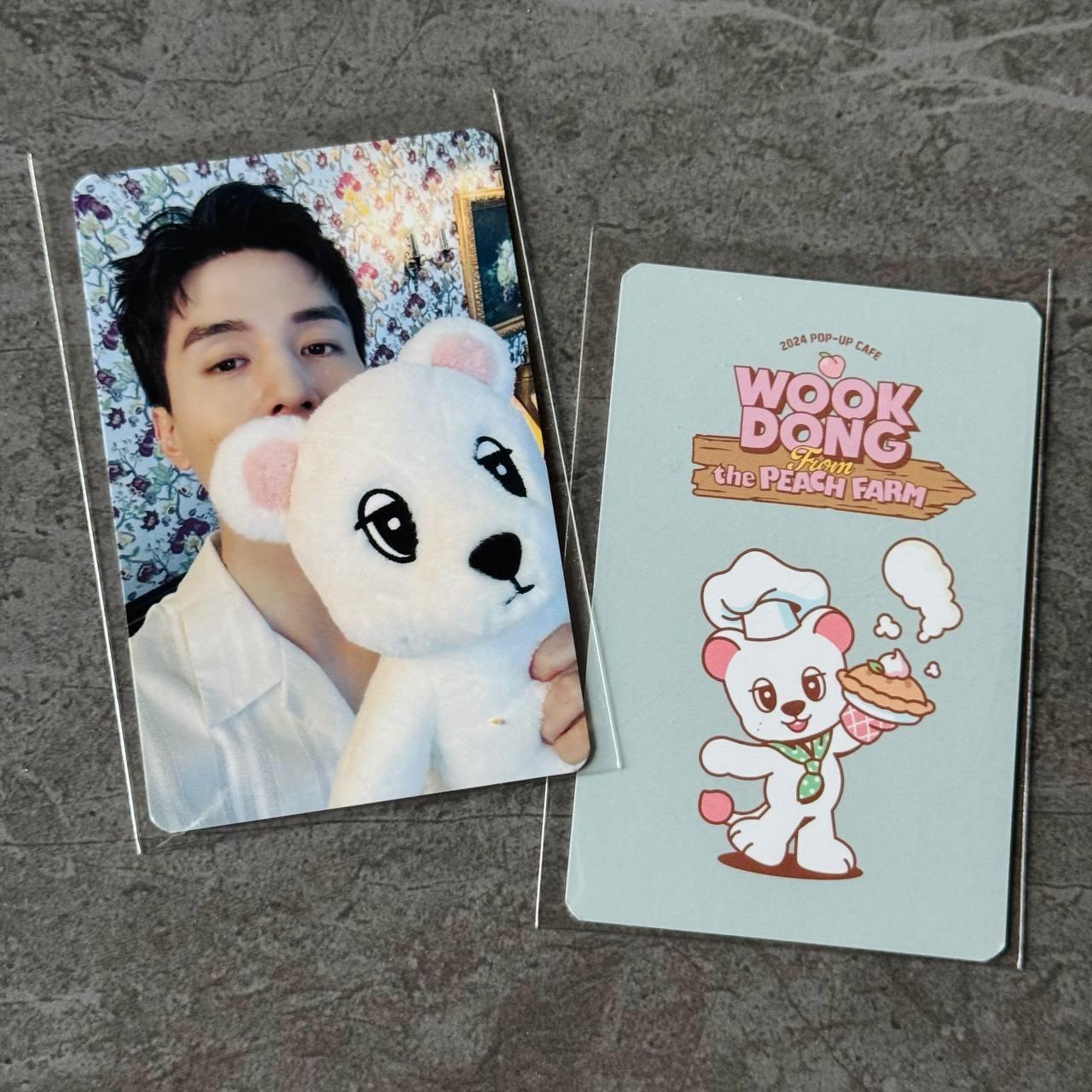 Wook Dong from the PEACH FARM 2024 POP-UP CAFE Photocard