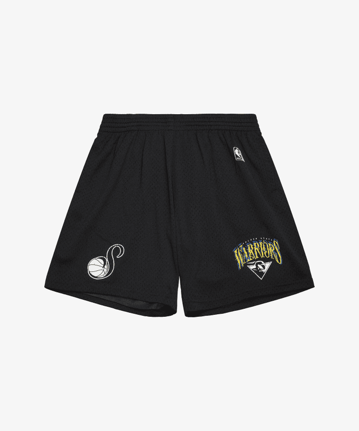 [SUGA X NBA] GLITCH SHORTS (WARRIORS) (Weverse)