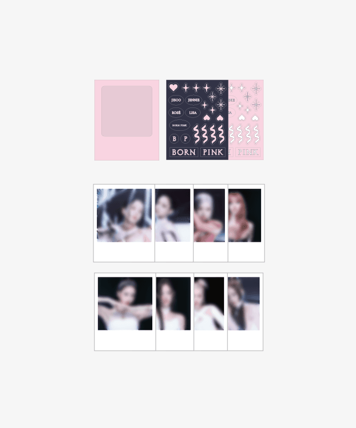 [BORNPINK] BLACKPINK POLAROID PHOTO + STICKER SET (Weverse)