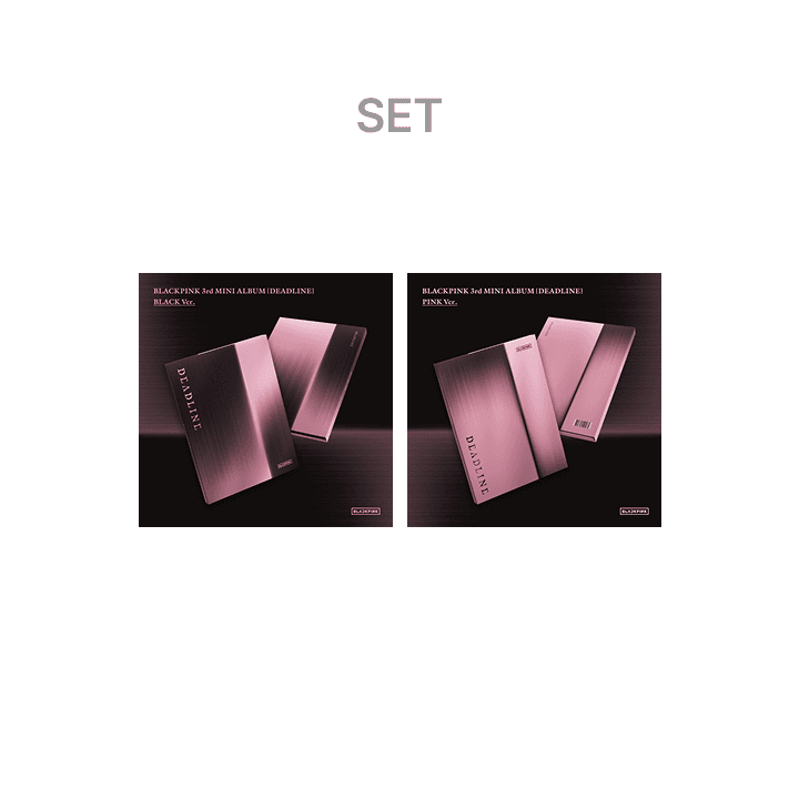 BLACKPINK 3rd MINI ALBUM [DEADLINE] BLACK Ver. + PINK Ver. Set (Weverse)