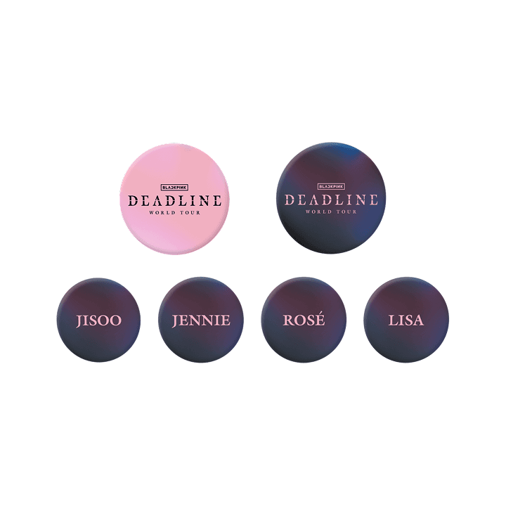 [DEADLINETOUR] BLACKPINK PIN BUTTON SET (Weverse)