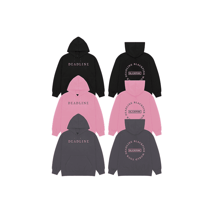 [DEADLINETOUR] BLACKPINK ROUND LOGO HOODIE (Weverse)