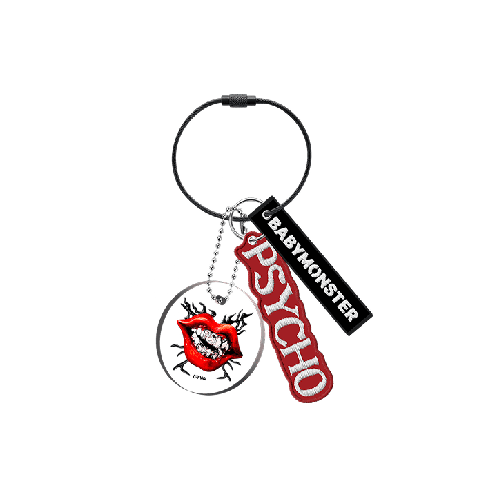 [PSYCHO] BABYMONSTER PSYCHO KEYRING (Weverse)