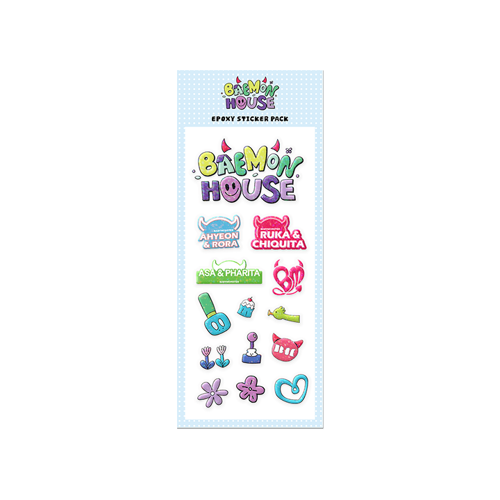 [BMHOUSE] BABYMONSTER EPOXY STICKER PACK (Weverse)