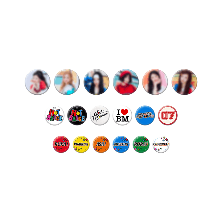 [HOTSAUCE] BABYMONSTER RANDOM PIN BUTTON SET (Weverse)
