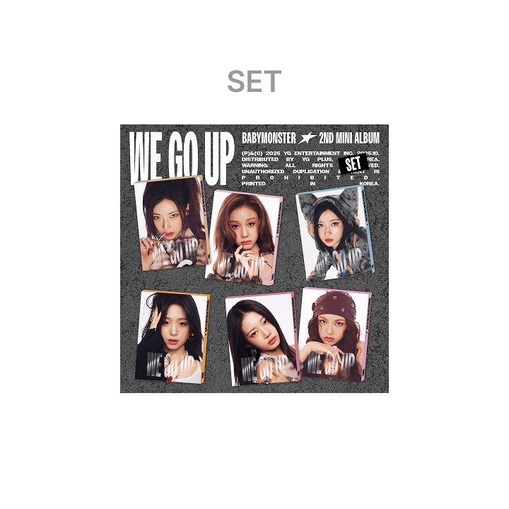 BABYMONSTER 2nd MINI ALBUM [WE GO UP] PATTERN Ver. SET (Weverse)
