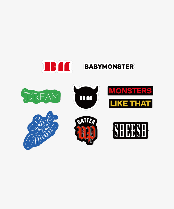 [SEEYOUTHERE] BABYMONSTER LOGO STICKER PACK (Weverse)
