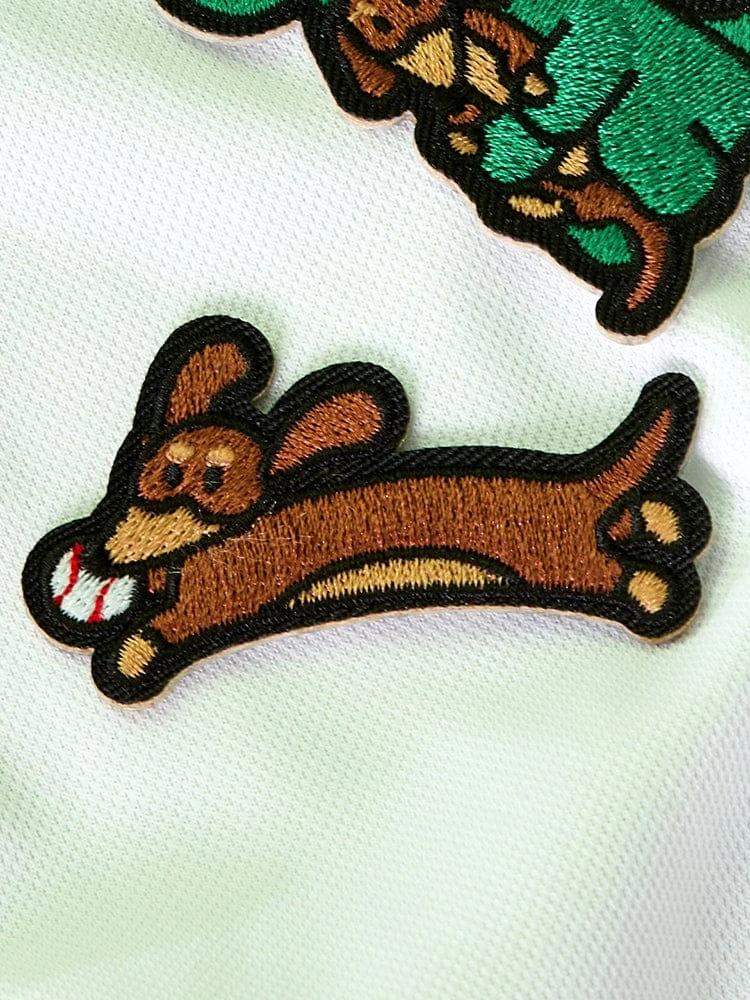 Joguman Woody Baseball Jump Embroidery Wappen