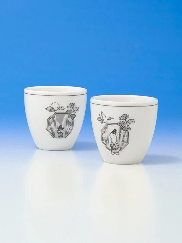 Joguman Korean Edition Ceramic Soju Glass Set