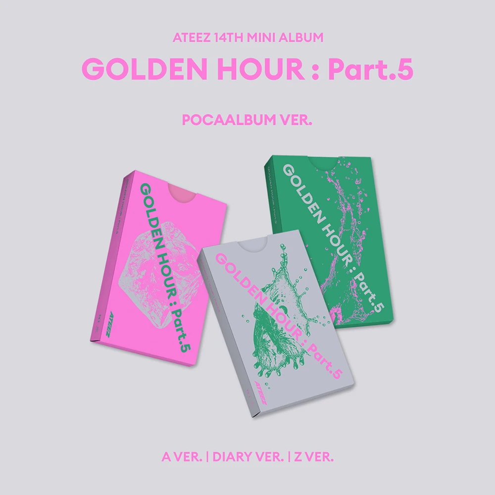 SET/Album 3 EA ATEEZ - GOLDEN HOUR : Part.5 (POCAALBUM)