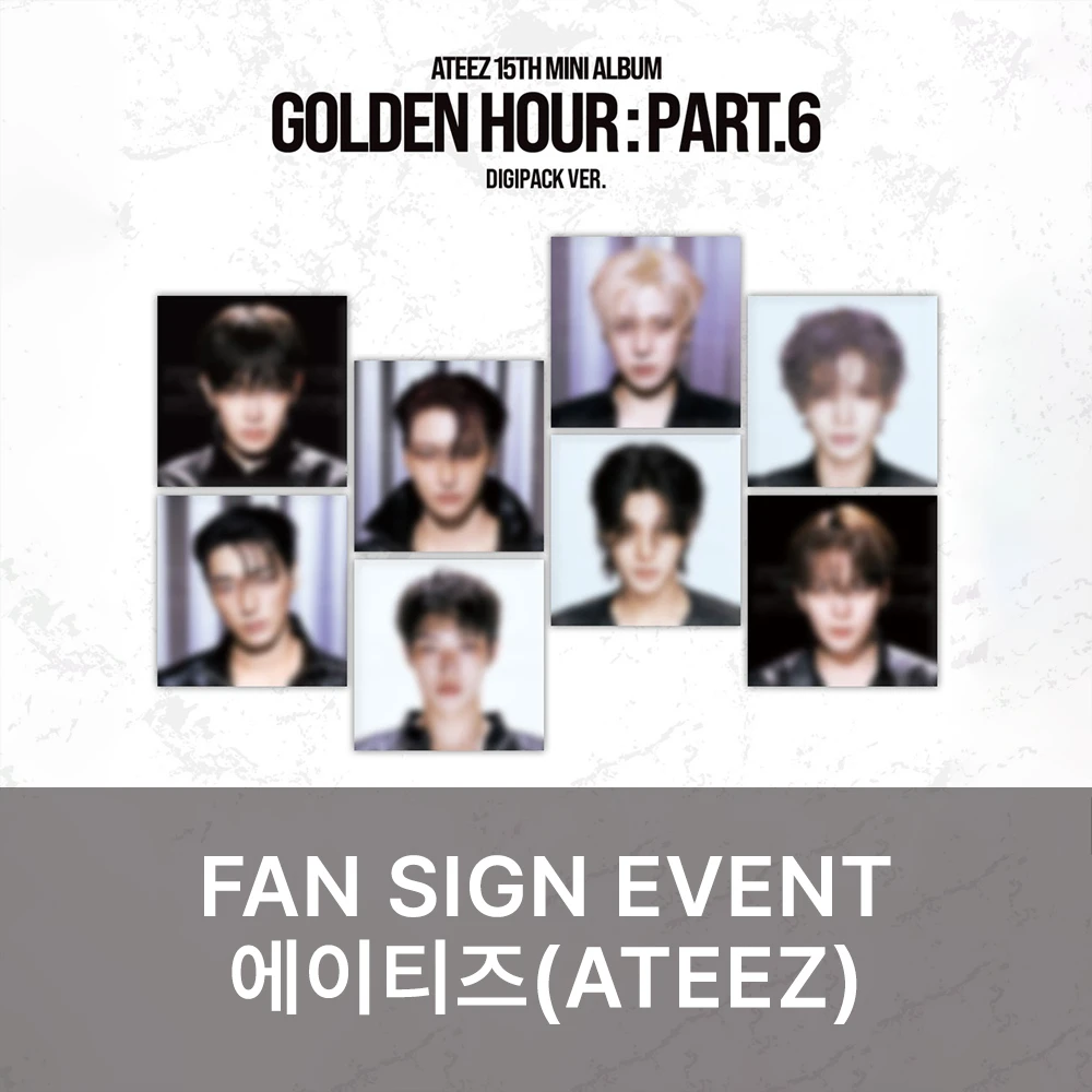 [11/13 Fansign] ATEEZ - GOLDEN HOUR : Part.6 (DIGIPACK VER.)