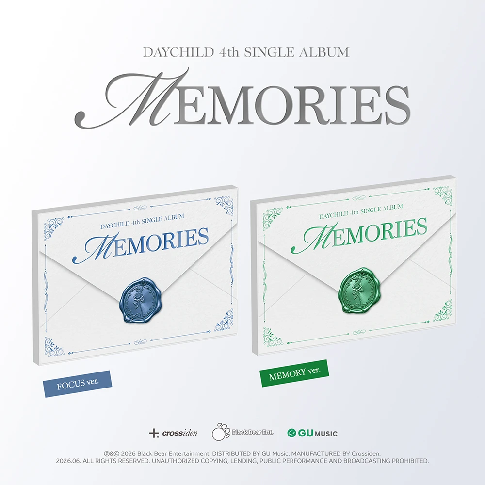 SET [Album 2 EA] Daychild - 4th SINGLE ALBUM [MEMORISE] (FOCUS ver. / MEMORY ver.)