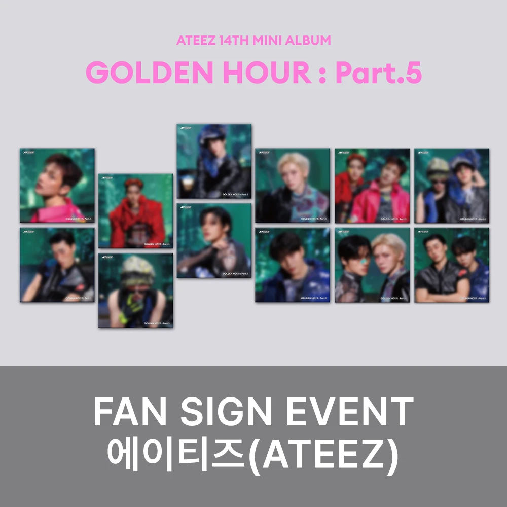 9/30 In-Person Fansign ATEEZ - GOLDEN HOUR : Part.5 (DIGIPACK VER. / DIGIPACK UNIT VER.)