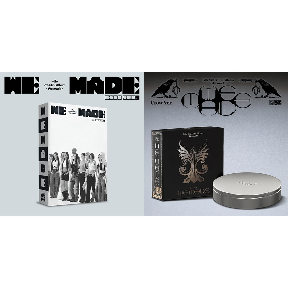 Lucky Draw 2nd [SET/2 Albums] i-dle - Mini Album Vol.9 [We made] (Mono Ver. + Crow Ver.)