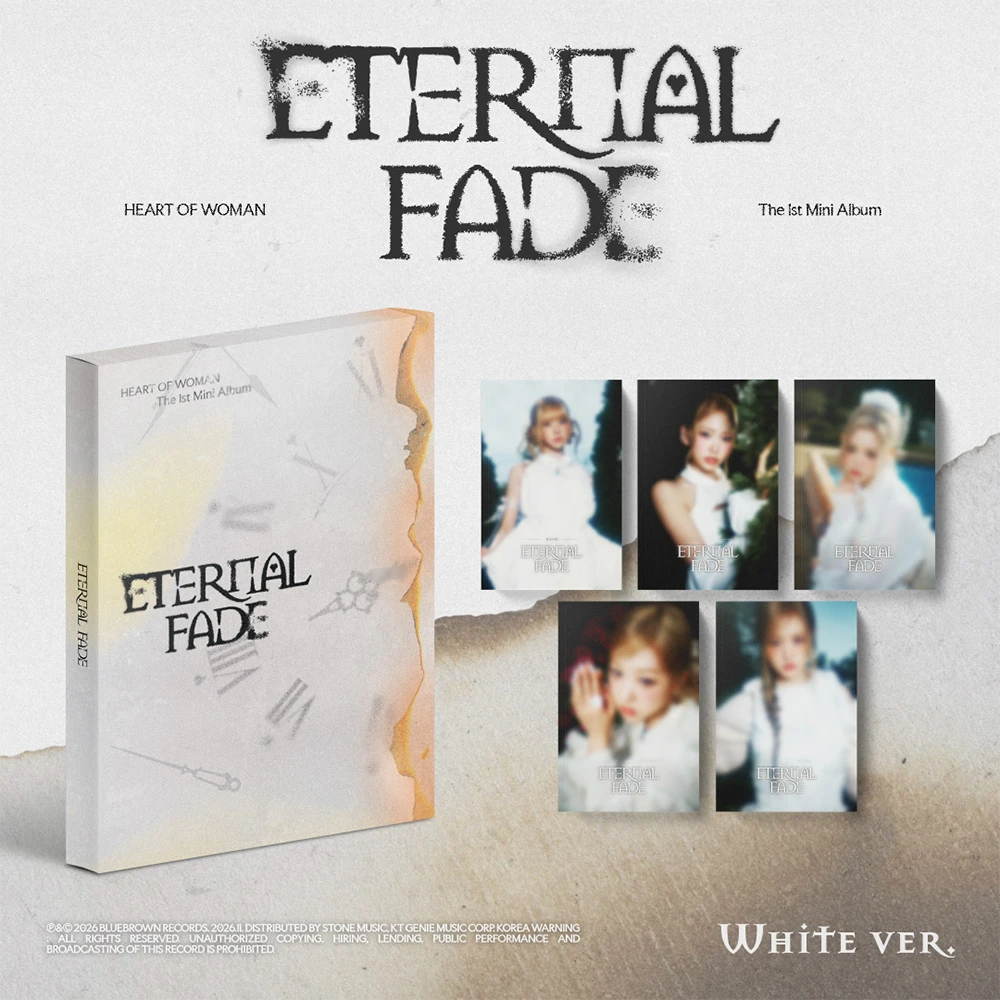 HEART OF WOMAN - Mini Album 1 ETERNAL FADE (White Ver.)