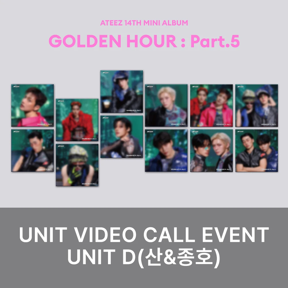 [Unit D][9/30 Video Call] ATEEZ - GOLDEN HOUR : Part.5 (DIGIPACK VER. / DIGIPACK UNIT VER.)