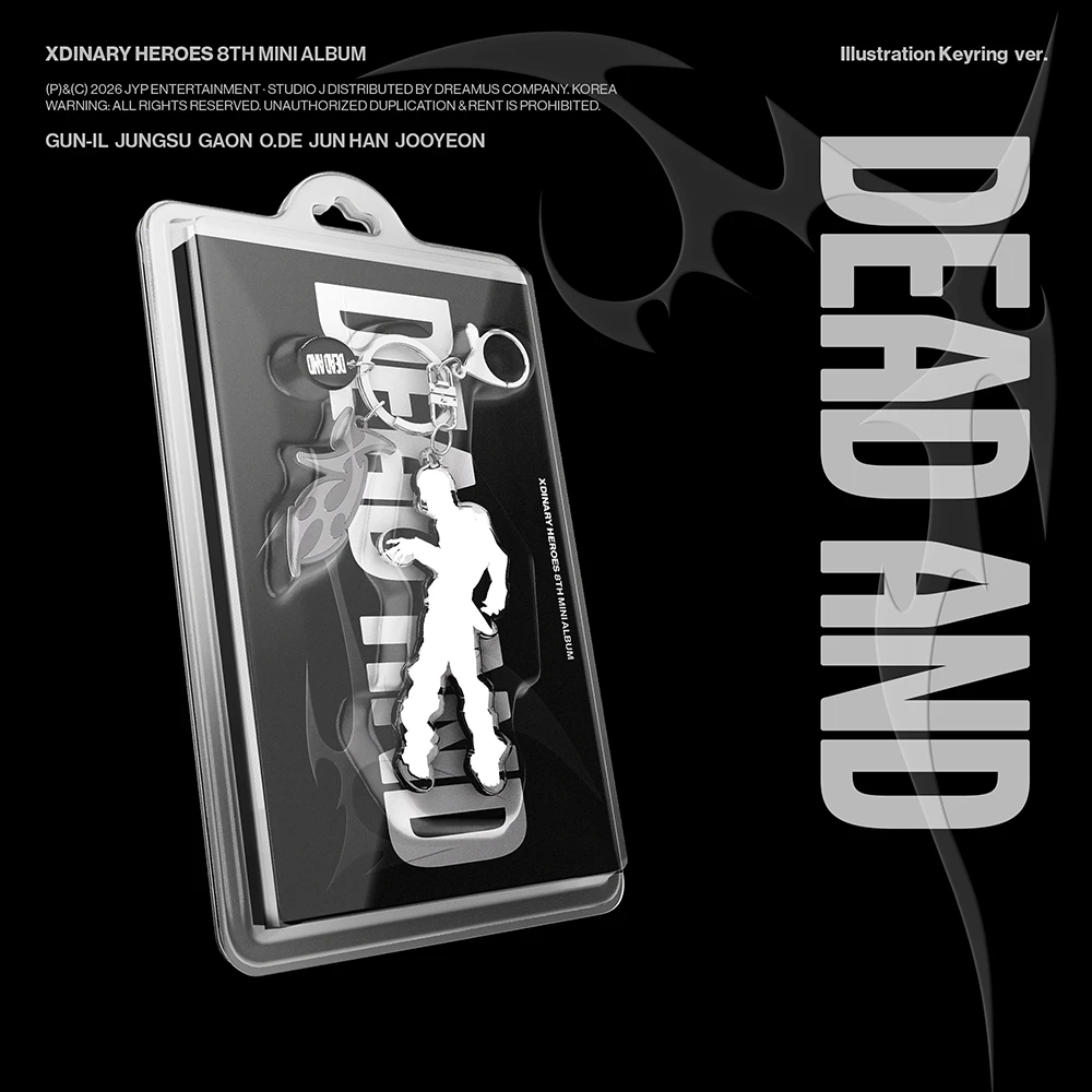 SET/Album 6 EA Xdinary Heroes - 8th Mini Album [DEAD AND] (Illustration Keyring ver.)