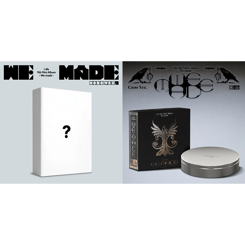 Apple Bonus SET/Album 2 EA i-dle - Mini Album Vol.9 [We made] (Mono Ver. + Crow Ver.)