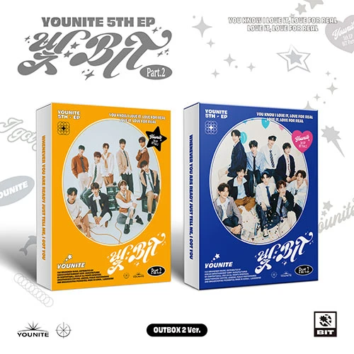 SET 2 Albums YOUNITE - 5TH EP [Light : BIT Part.2]