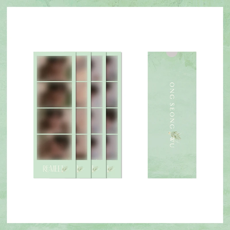 ONG SEONG WU - 2022 FAN MEETING [RE:MEET] OFFICIAL MD / 4 CUT PHOTO SET
