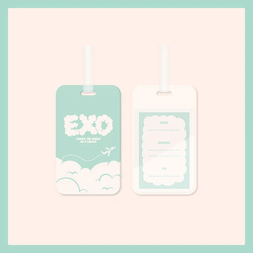 EXO - EXO의 사다리 타고 세계 여행 POP-UP STORE OFFICIAL MD / LUGGAGE TAG