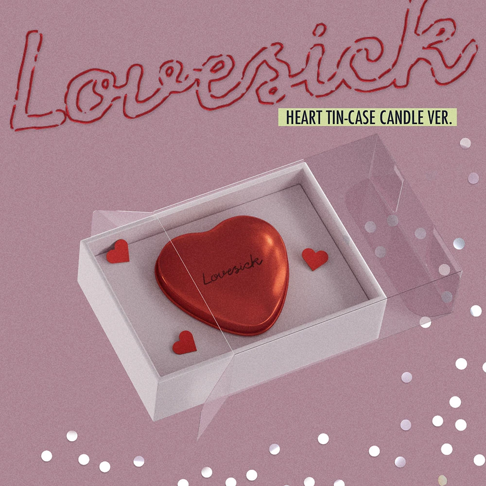 [Apple Bonus] CHAERYEONG - Lovesick Mini Album 1 (HEART TIN-CASE CANDLE Ver.)