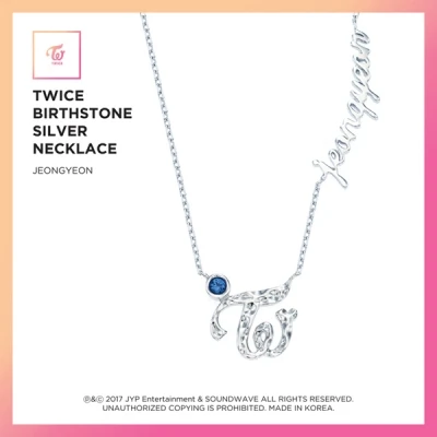 TWICE - JEWELRY COLLECTION LIMITED EDITION [BIRTHSTONE SILVER NECKLACE 9 EA / JEONGYEON]