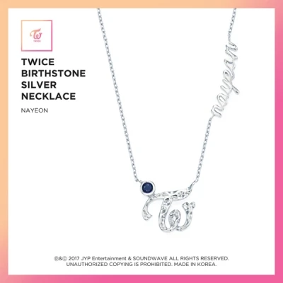 TWICE - JEWELRY COLLECTION LIMITED EDITION [BIRTHSTONE SILVER NECKLACE 9 EA / Nayeon]