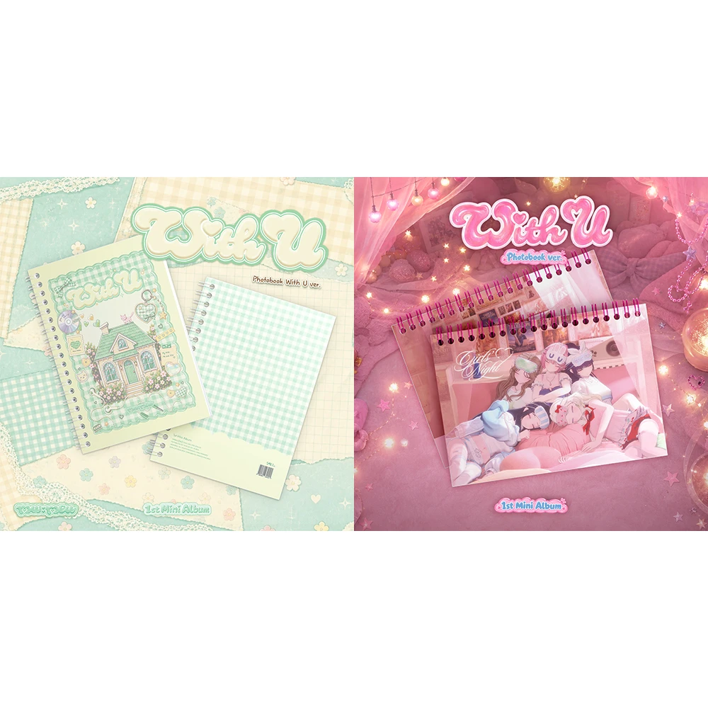 SET 2 Albums MW:MEU (뮤) - Mini Album 1 With U (Photobook ver.)
